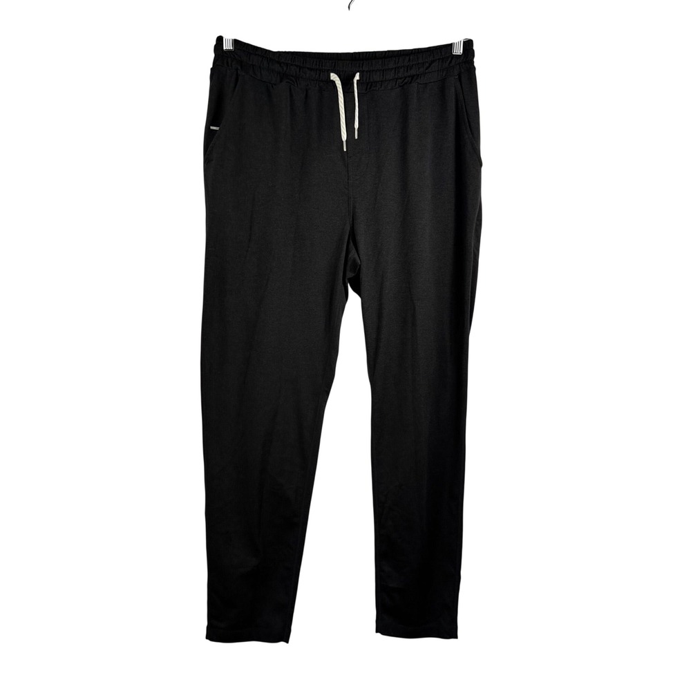 Vuori Ponto Performance Joggers sz XL Black straight leg athleisure lounge